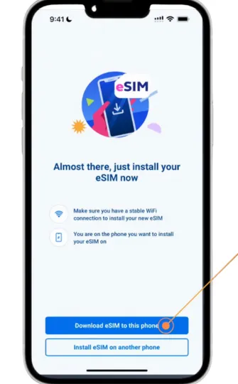 Test the eSIM