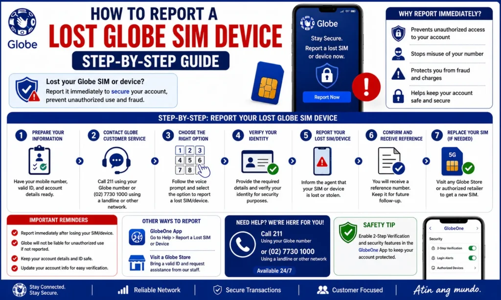 How to Report a Lost Globe SIM Device: Step-by-Step Guide